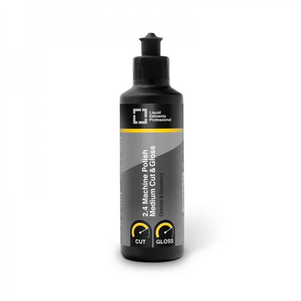Liquid Elements Professional 2.4 Machine Polish Medium Cut & Gloss (250ml)